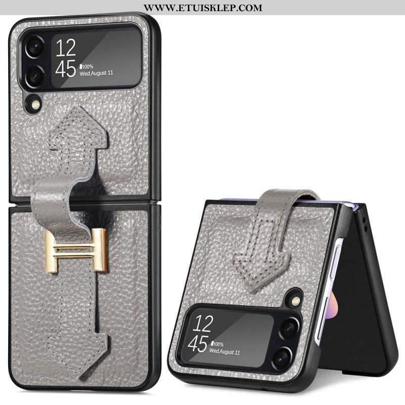 Etui do Samsung Galaxy Z Flip 4 Etui Folio Skóra I Amulety